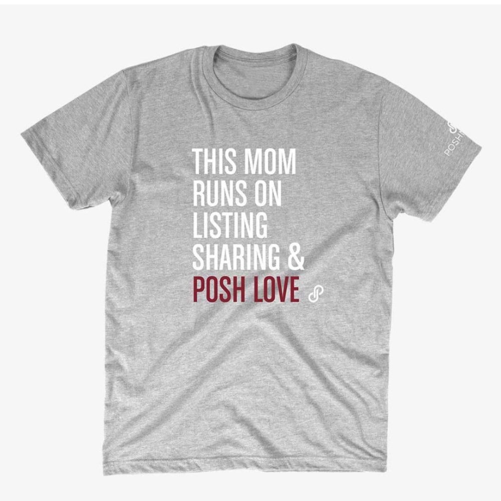 Poshmark Merch M Gray Posh Mom Tee